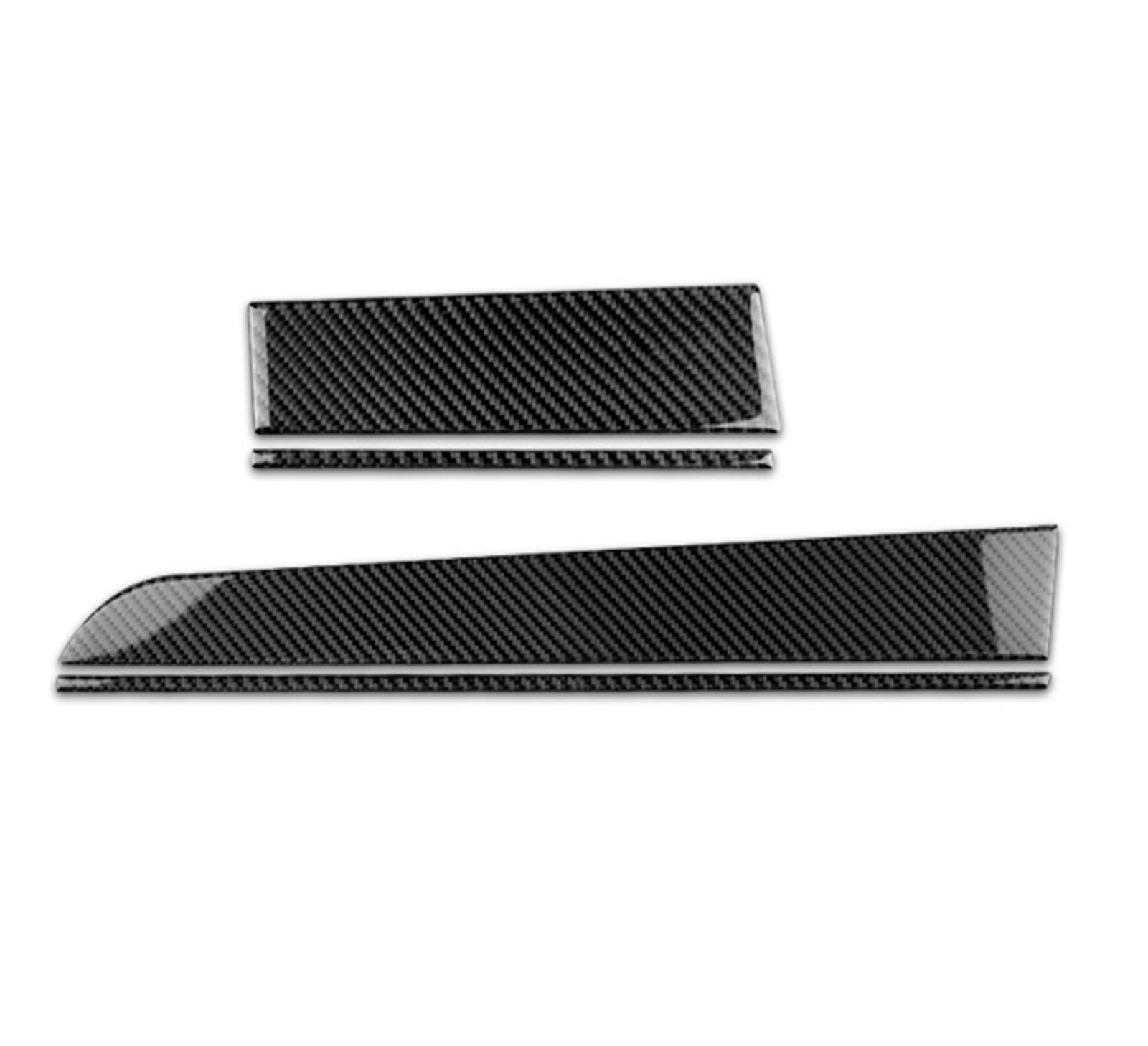 Interior Trim for Subaru for Crosstrek 2018-2023 for Impreza 2017 2018 2019 2020 2021 2022 2023 Car Co-Pilot Dashboard Sticker Cover Trim Sticker(LHD Black)