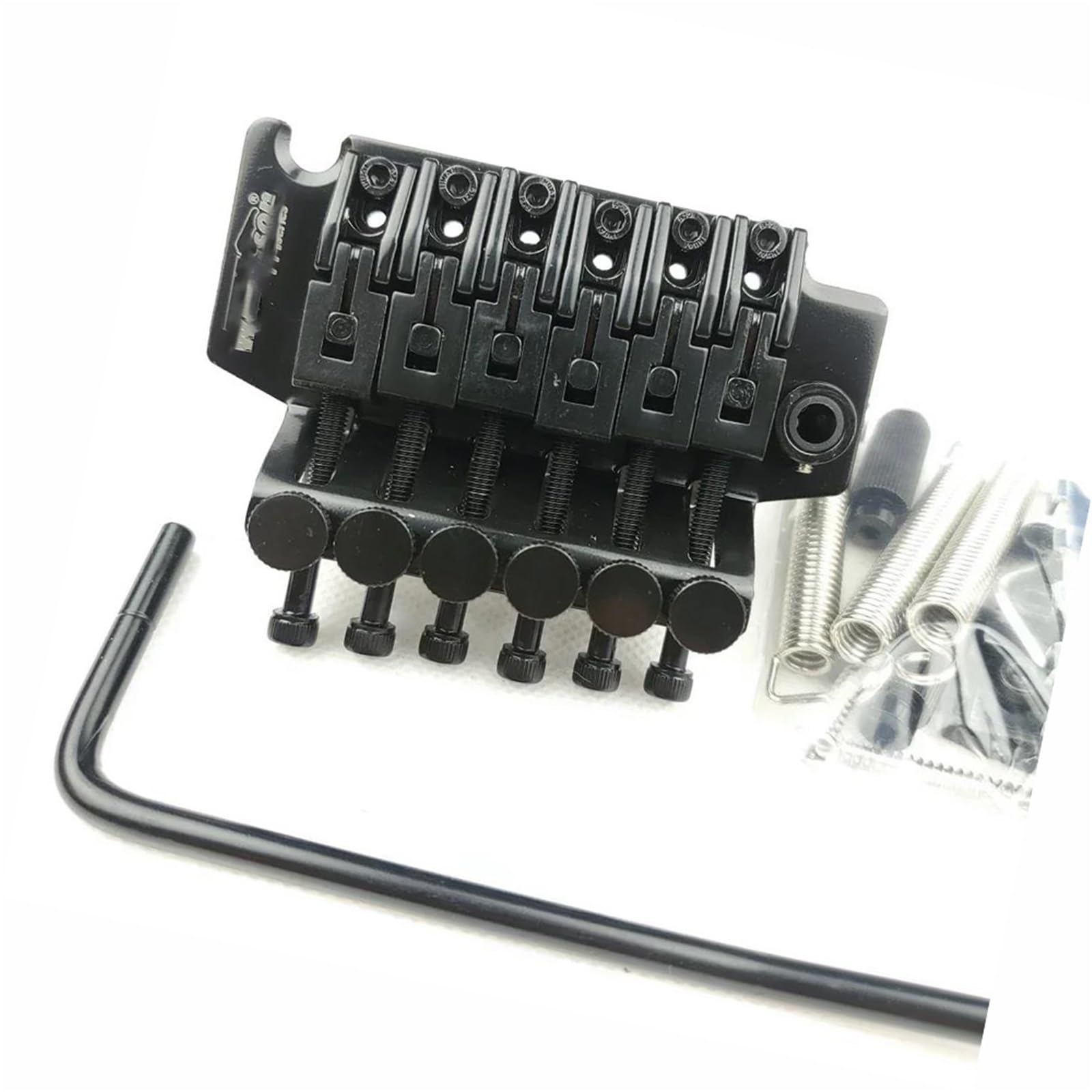 Do gitary elektrycznej sześciostrunowej Mostek Tremolo Double Locking Czarny Mostek Gitary Profesjonalnej