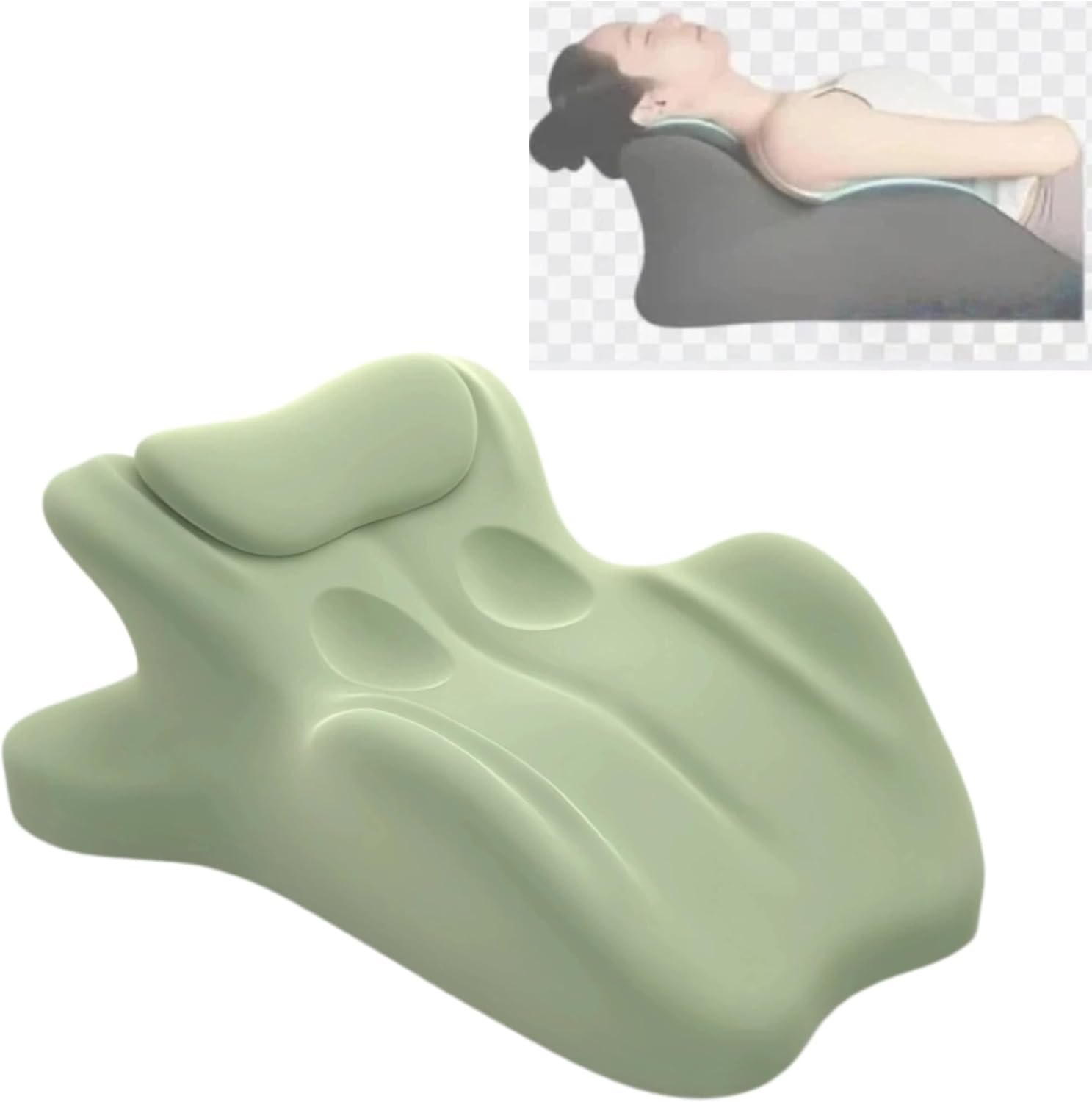Ergonomic Memory Foam Wedge Pillow, 27° Multi-Position Support Pillow for Neck & Lumbar, Multi-Use Body Pillow with Removable Pillowcase (Black)