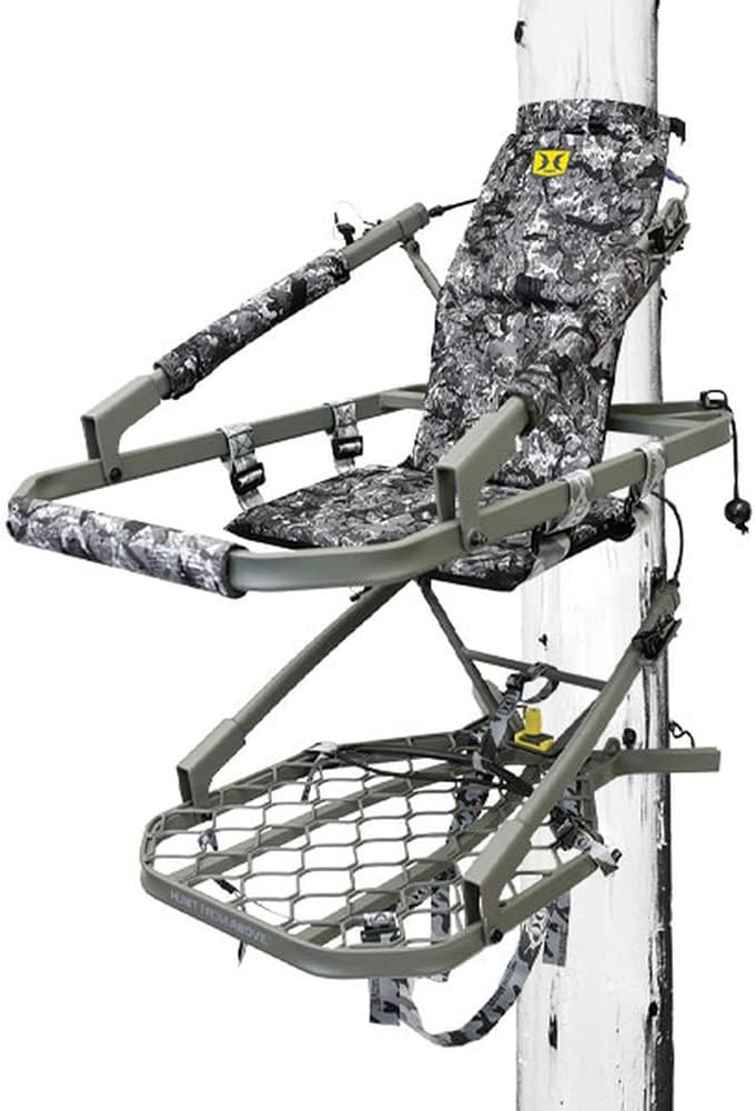Hawk Warbird Climber Portable Aluminum Big Game Camo Hunting Tree Stand with 21