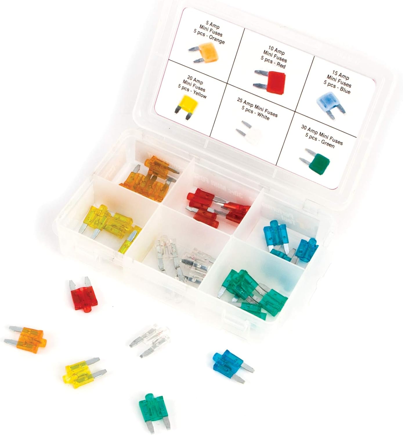 Performance Tool W5375 60pc AGC Glass Fuse Assortment : Everything Else