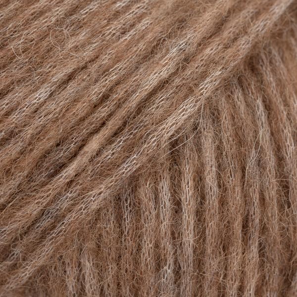 Pelote de laine en alpaga bébé et mérinos, 4 moyen, peigné, Aran, Drops Air, 51 g, 150 m (49 Glands)