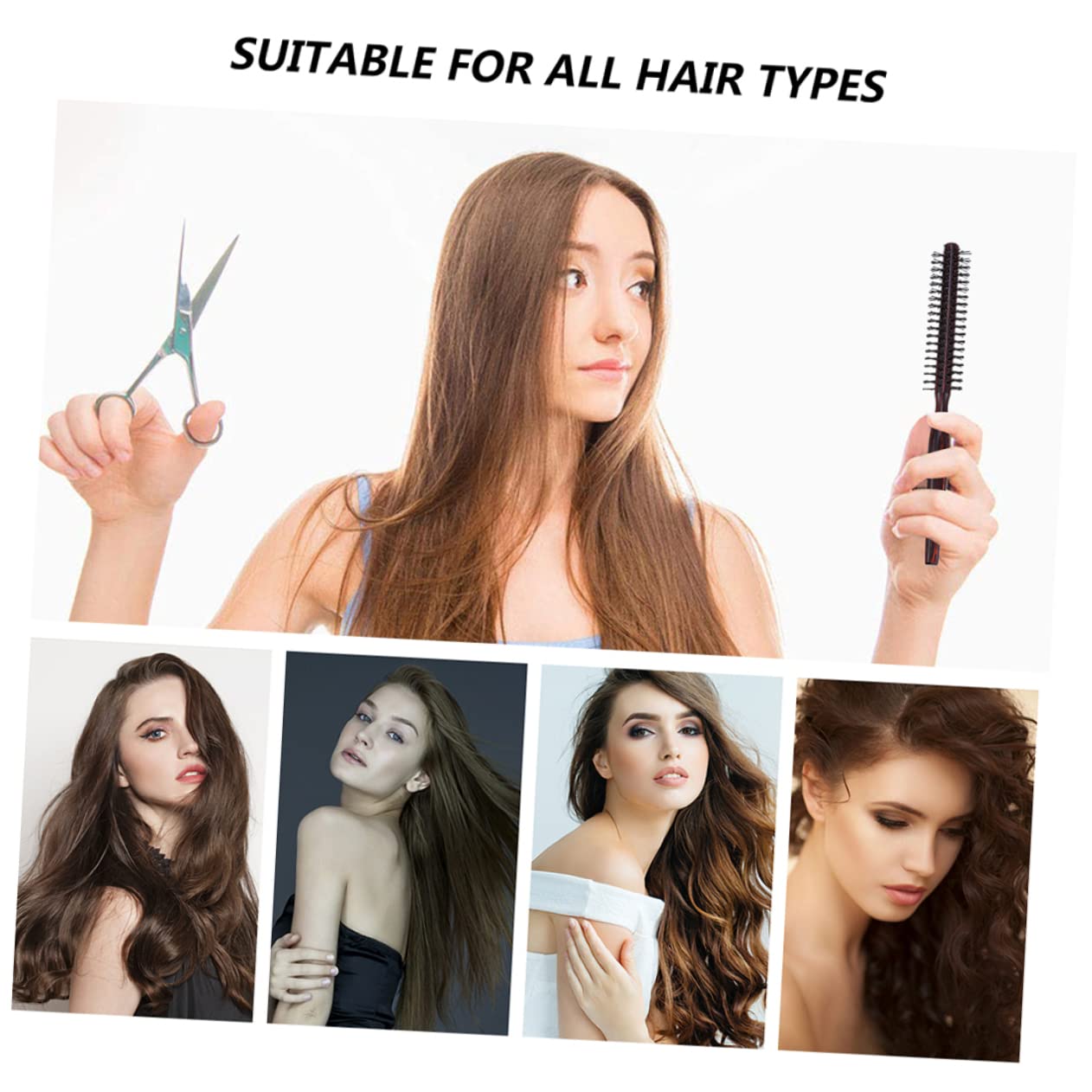 Housoutil 5 Sets Rollkamm Für Haar-accessoires Kopfhautmassage Friseurwerkzeug Weiche Borsten Für Styling Und Haarpflege 2 Stück * 5