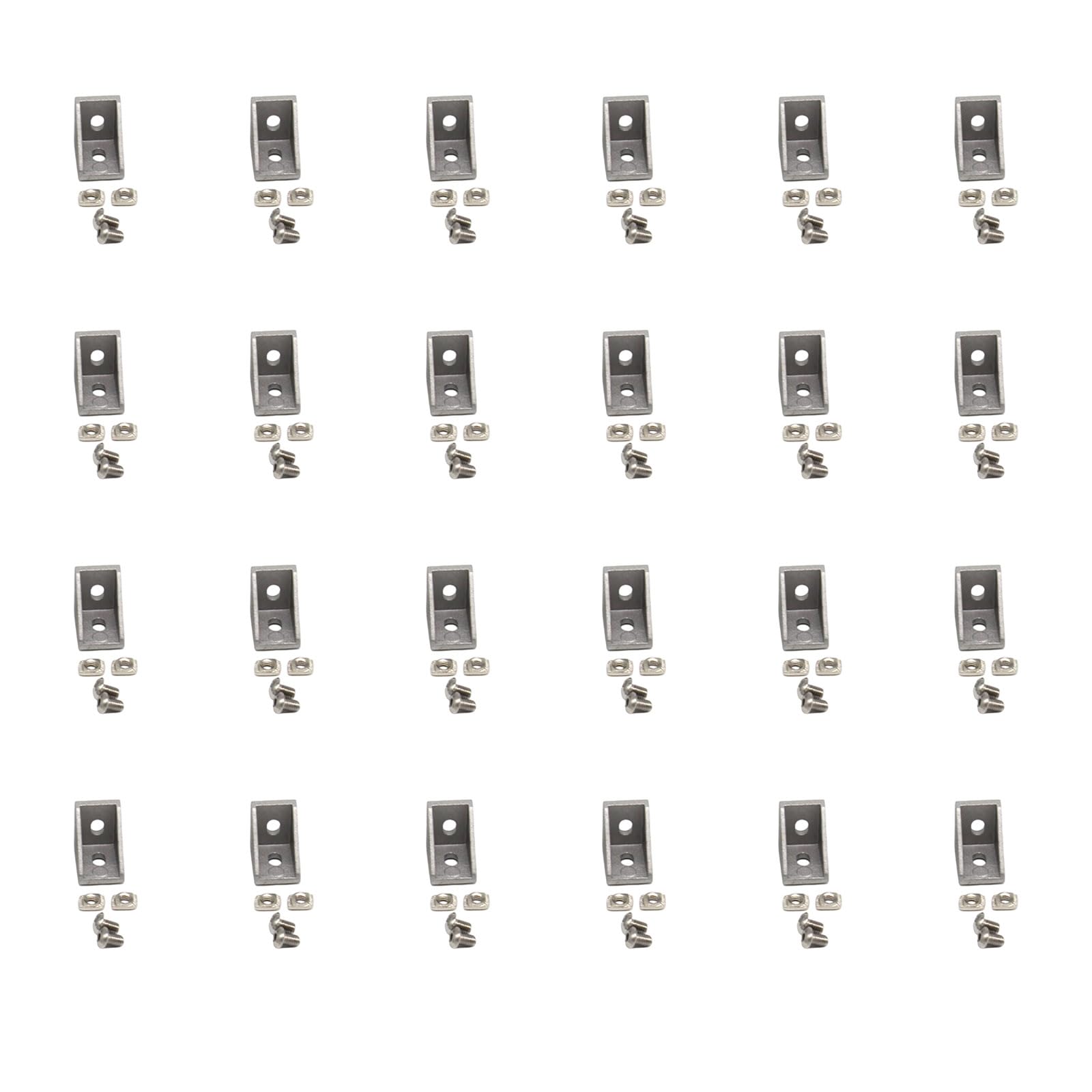 Kangnice 1515 Nut 1 Set General L Type Fixing Brackets High Load Capacity Aluminum Metal Fasteners For Furniture Heavy Type L Brackets