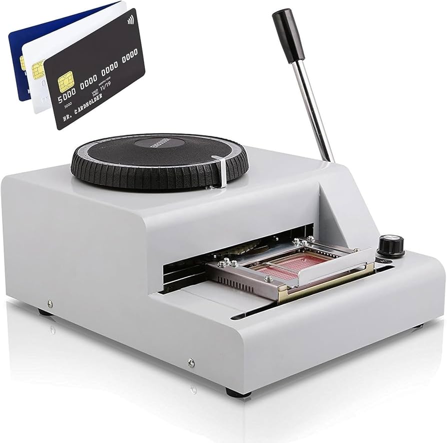 Amazon.co.jp: 手動エンボス加工機 72文字あり PVCカード作り 銀行