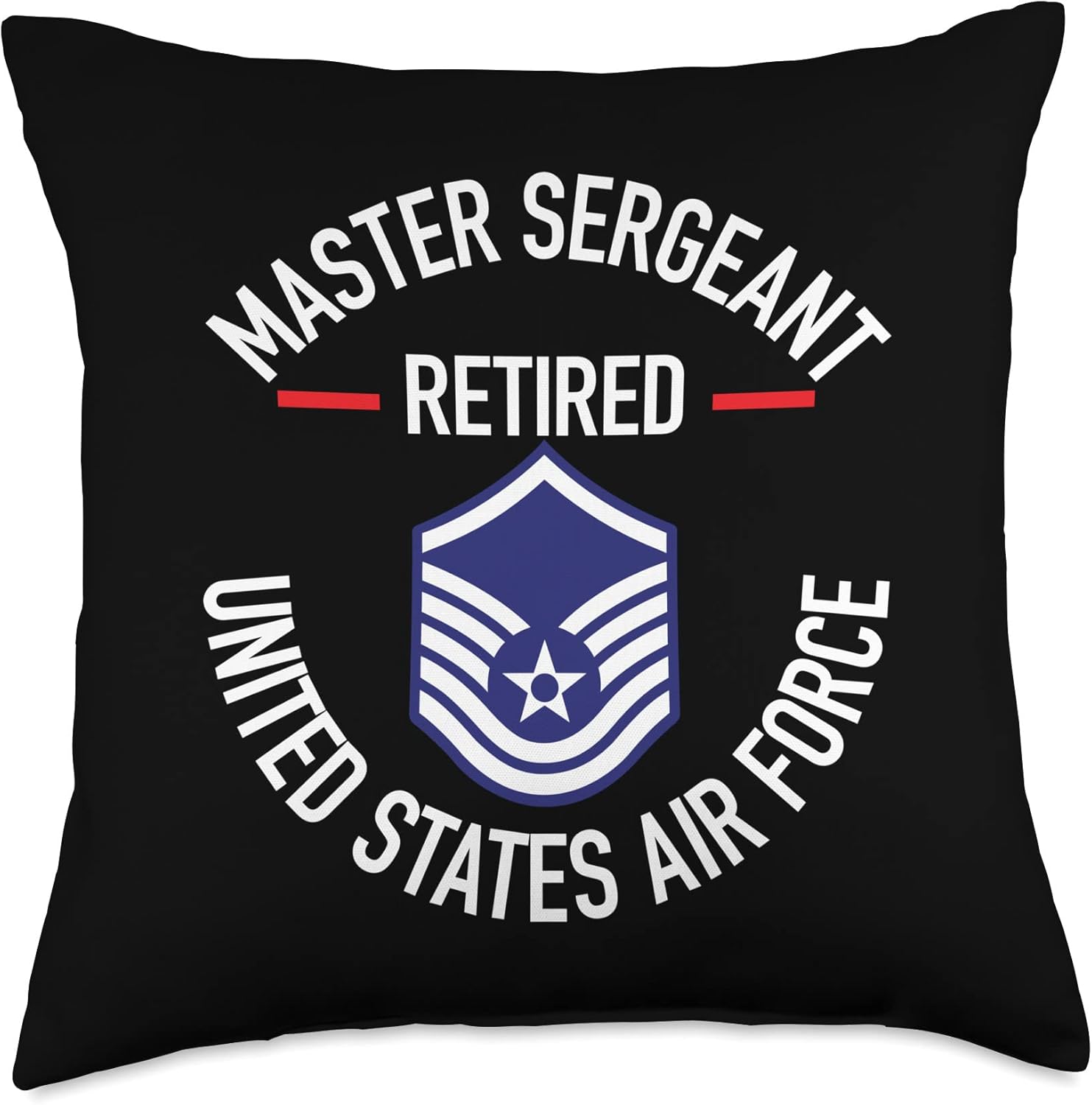 Master Sergeant Retired Air Force Military Retirement Gifts Throw Pillow