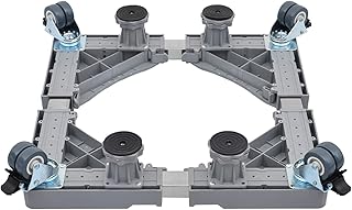 Appliance Trolley Universal Appliance Wheels Adjustable Length/Width 47-70cm Washing Machine and Refrigerator Stand Trolley for Appliance, Dryer and Fridge, Height 10-14cm (4 Legs