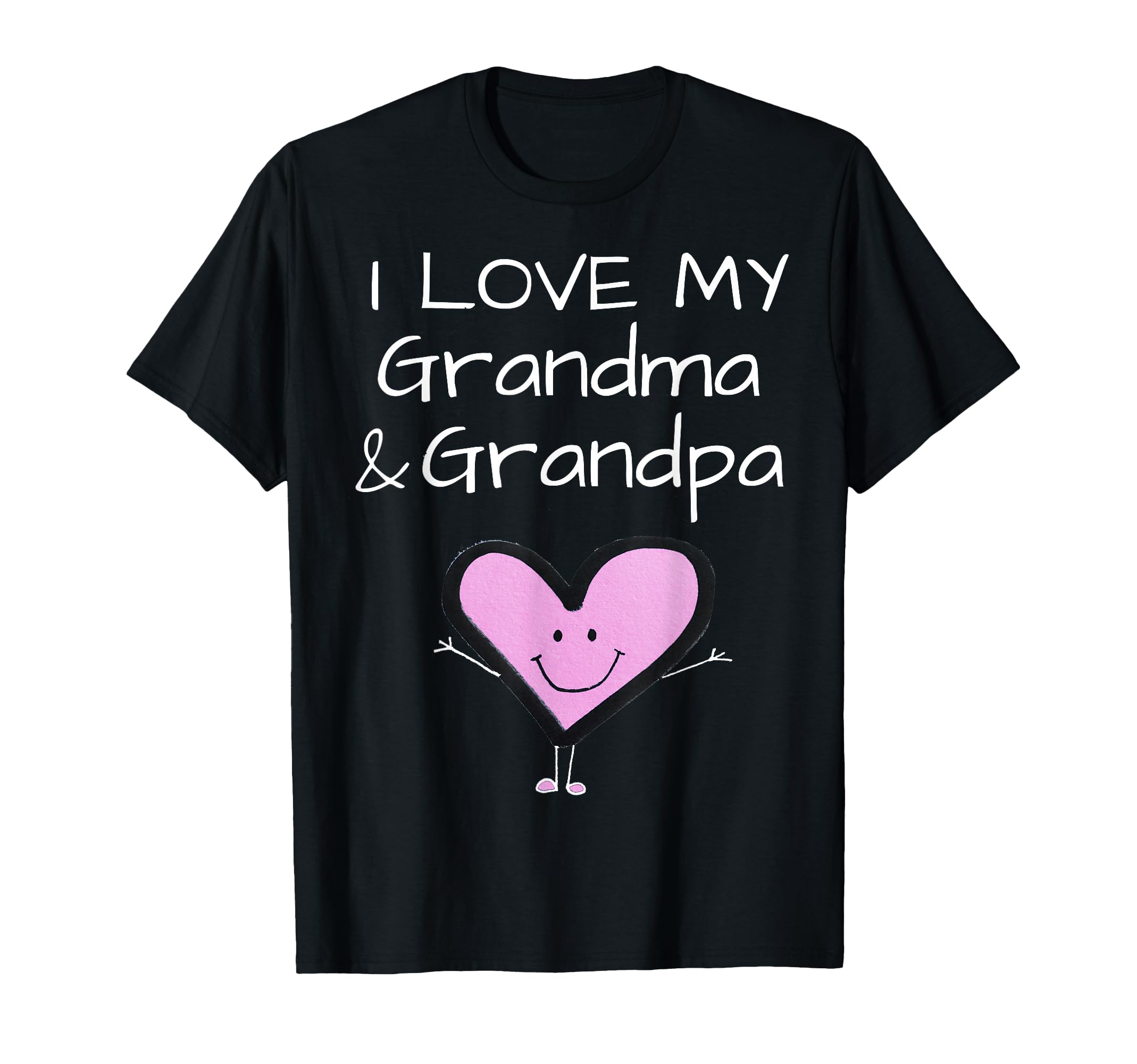 I Love My Grandma and Grandpa Shirt - for Kids, Boys, Girls T-Shirt