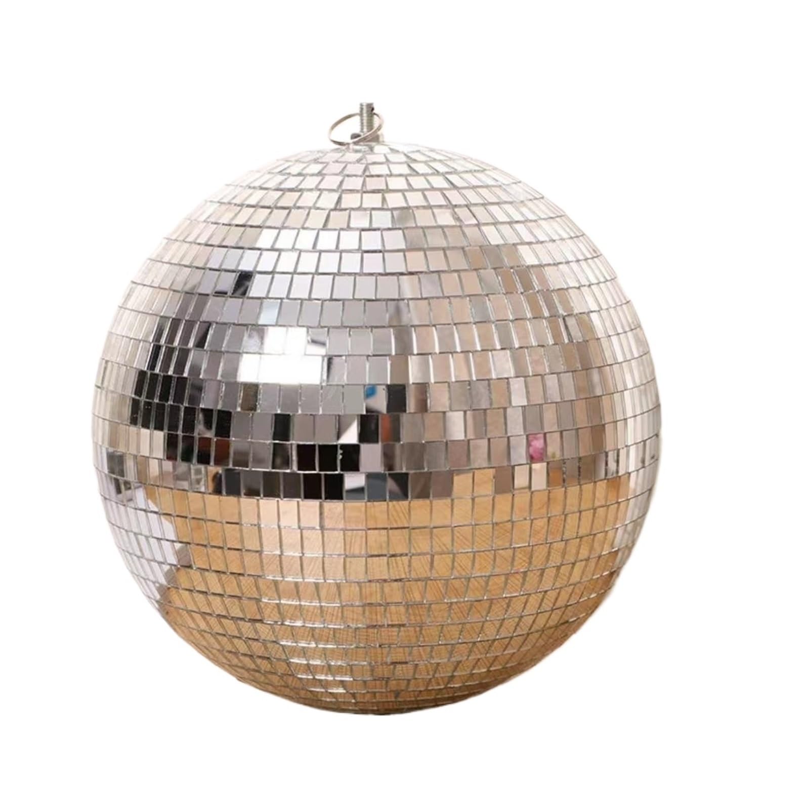 Bola Discoteca Bola reflectante de espejo, barra, discoteca, boda, decoración de pasteles, accesorios navideños, vacaciones(30cm)