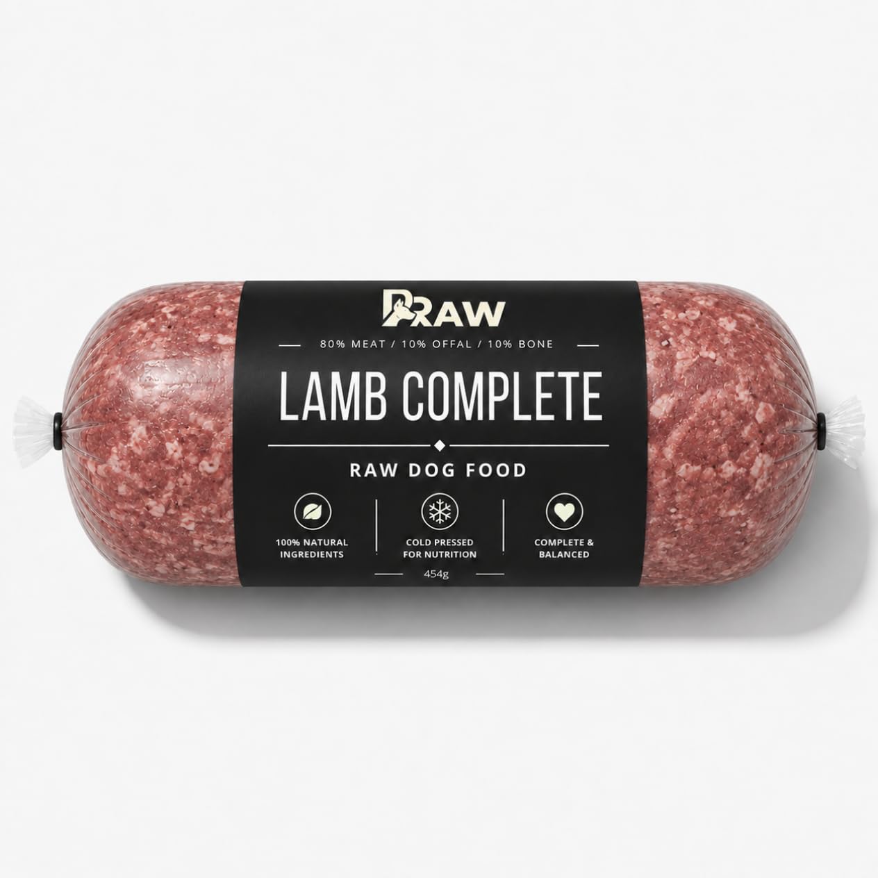 Prime Raw Mixed Frozen BARF Dog Food - 454g Rolls - Variety Flavours – Box of 10, 20, 30 Rolls - Premium Natural Barf Diet - High-Protein, Grain-Free & Nutrient-Rich (30, Lamb)