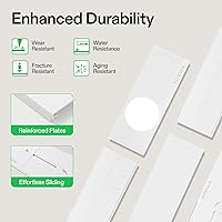 Vista 3 de VIVOSUN Kit de ventilación portátil de puerta corrediza de CA, longitud ajustable de 16.9"/21.2"-88.6", se adapta a mangueras de escape de 5.1
