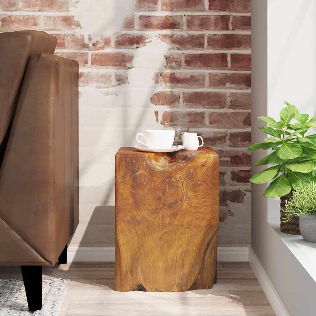 Generico Sgabello in Legno Massello di Teak,Marrone,18.35kg,243469