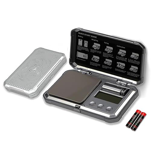 Gram Scale Punk - Báscula digital de bolsillo, 10.58 oz0.00 oz, mini báscula de joyería de alta precisión, peso digital, gramos y onzas, pequeña