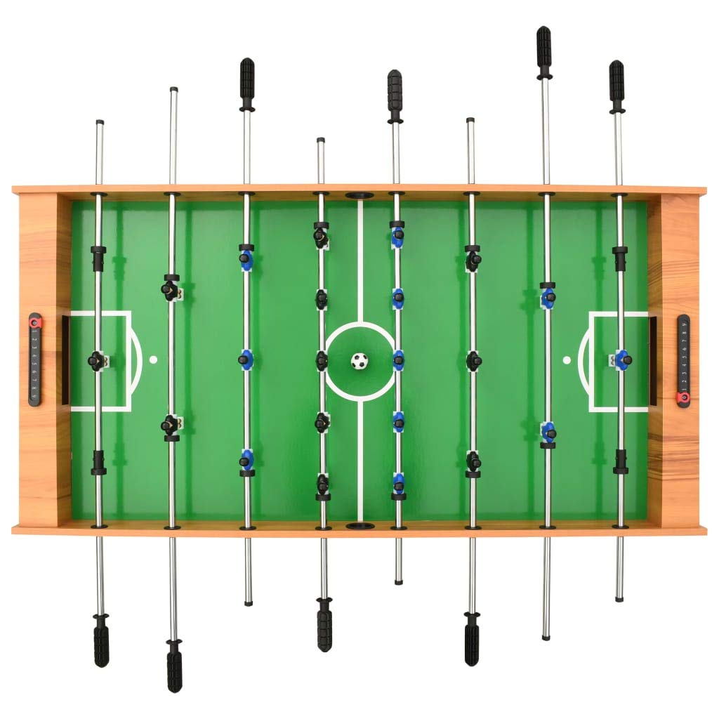 Festnight Calcio Balilla Pieghevole Marrone,Bigliardino da Casa,Calcetto Balilla Professionale,Biliardino Professionale 121x61x80 cm