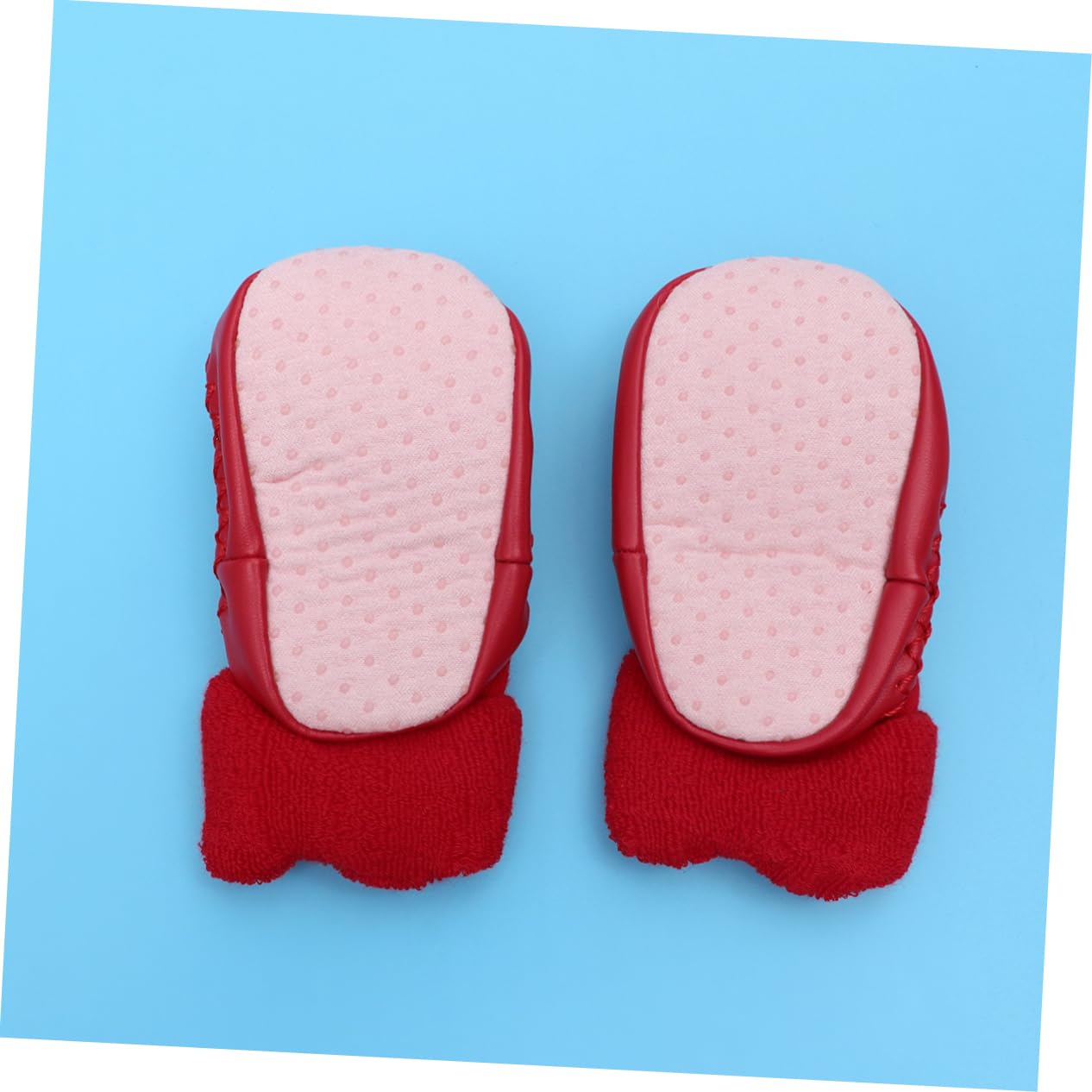 GALPADA Newborn Christmas Shoes and Socks Boys Girls Baby Slippers Soft and Cozy Present Warm Socks