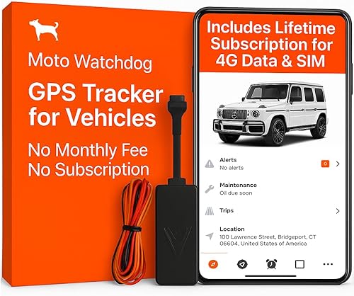 Rastreador GPS con cable para vehículos, sin tarifa mensual, sin suscripción, SIM 4G y datos incluidos, seguimiento de kilometraje, flotas