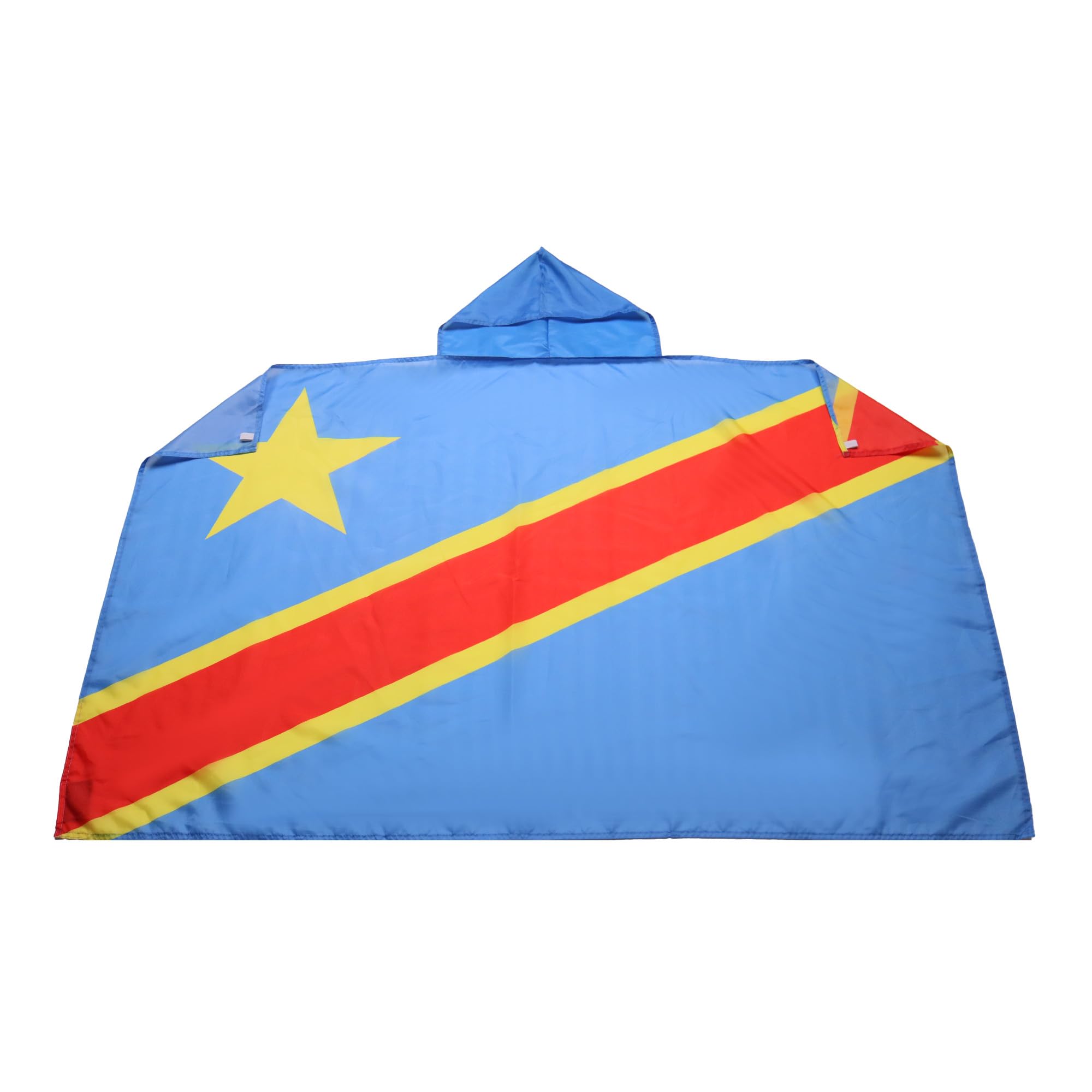 AZ FLAG - Democratic Republic of the Congo Body Flag - 3x5 Ft - Congolese Cap Flag - 100% Polyester with Inegrated Sleeves and Hood - Vivid Colors - 3' x 5' Feet - 150x90 Cm