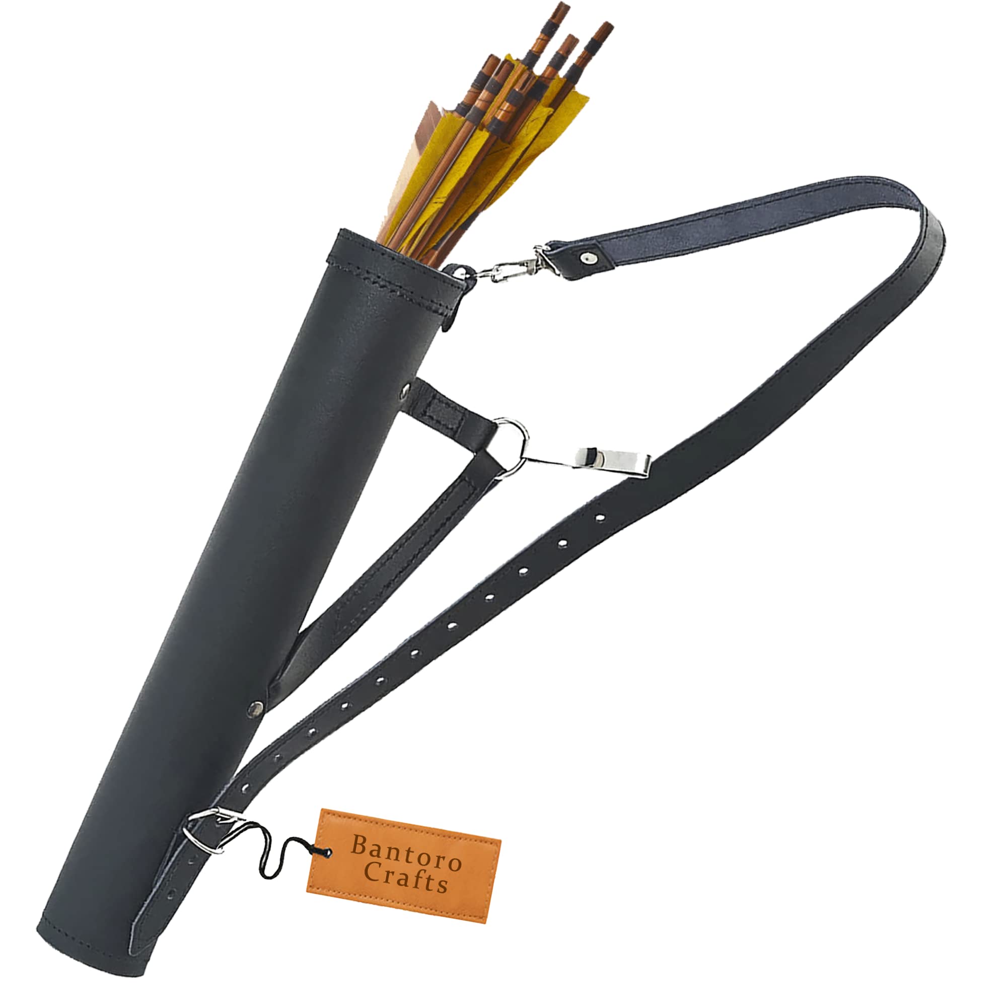 Traditionele lederen boogschieten pijlenkoker houder taille hangende sling bag voor schieten jacht professionele tas doeljager pijlen schouderriem sterke tas