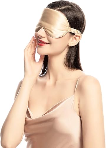 Miniatura 6 de NMM Global Mulberry - Antifaz para dormir de seda natural para mujeres y hombres con correa elástica, antifaz súper suave para adultos, 9 opciones