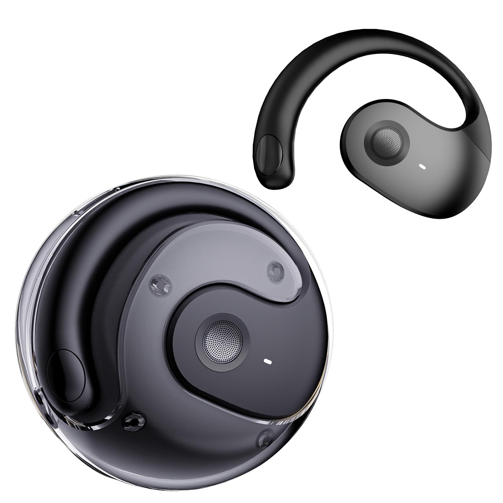 Coin Flips AI Language Translator Earbuds - Real Time Translation 144  Languages Open Ear Design Coin Separator