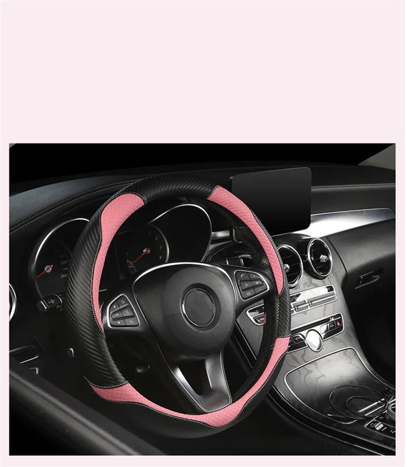 Auto Lenkrad Abdeckung Nicht-Slip Leder Zubehör Für Skoda Für Fabia 1 2 Für Octavia 3 A3 A5 Für Yeti(White O Type)