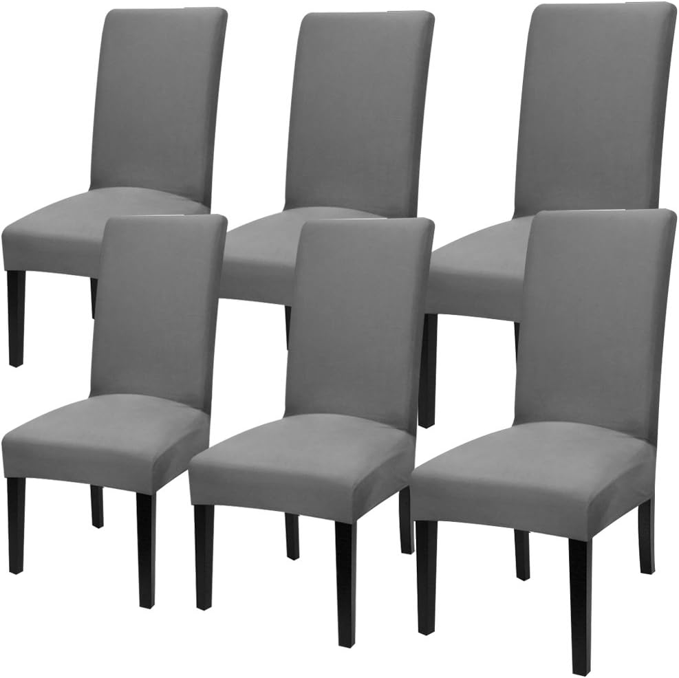 YISUN Spandex Dining Chair Covers, Chair Covers for Dining Chairs 6