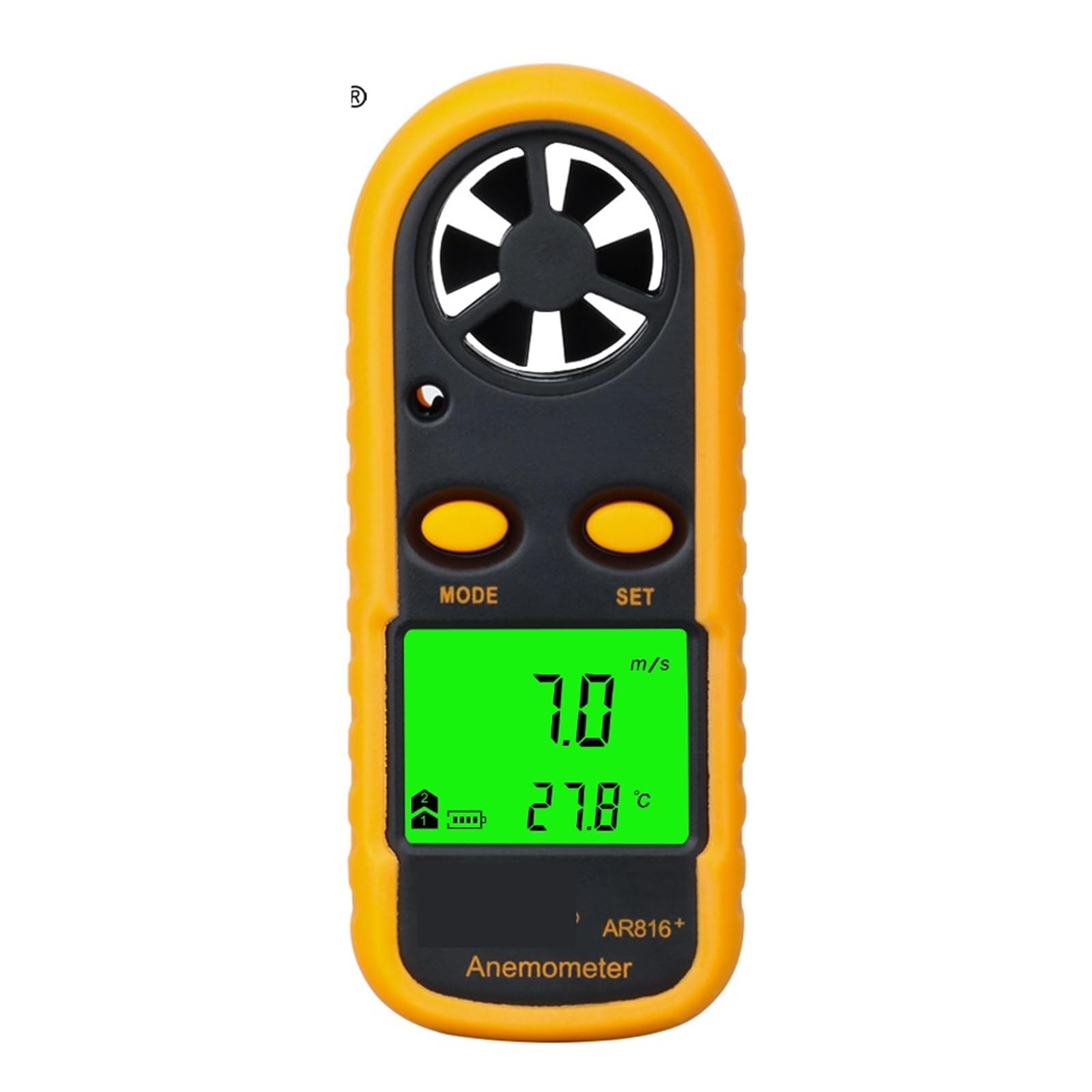Medidor de velocidad del viento portátil, anemómetro, termómetro, medidor, probador, instrumentos de medición AR816