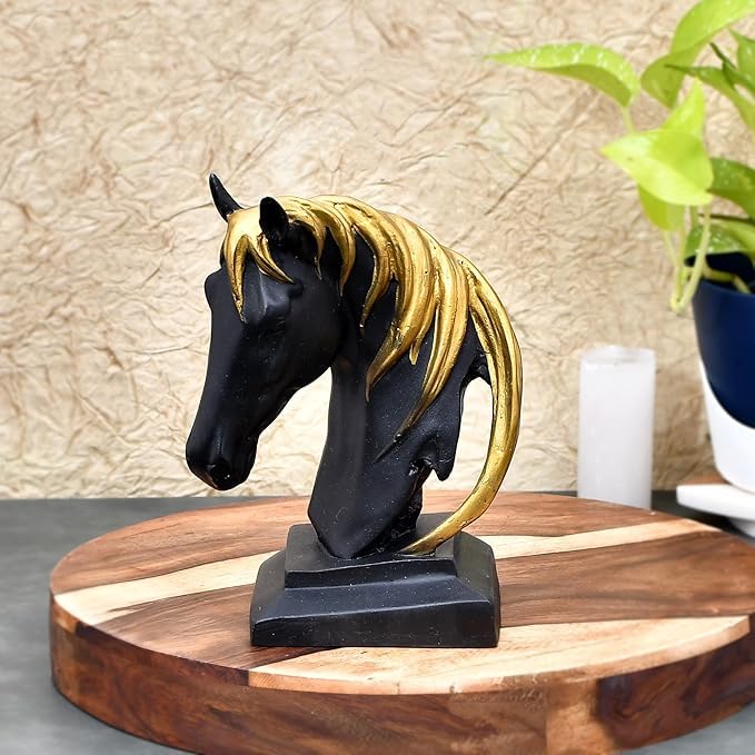 Elegant Horse Face Art Decor - Premium Home Showpiece Figurine for Living Room, Office, and Modern Interiors-picture-14