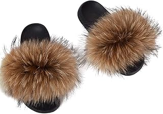 mink fur sliders