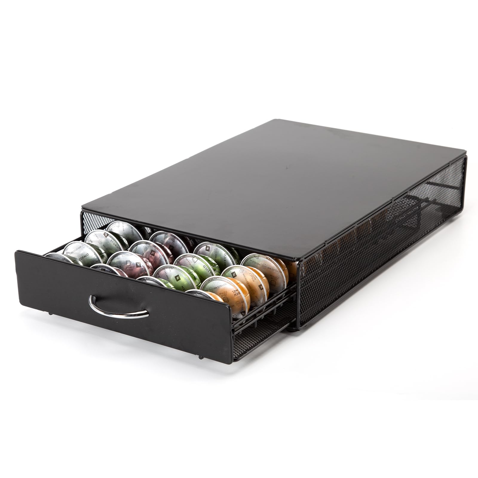 SYSYLY Espresso Capsulehouder Met Lades Koffiecuphouder Opbergbox Geschikt Voor Dolce Gusto Cups 72 Koffiecups Zwart 663908364