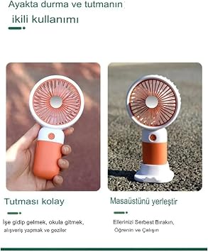 Mini Fan Desktop Portable Phone Stand Fan 2 Features Portable Desktop Fan High Speed Assortment Color 1 Piece