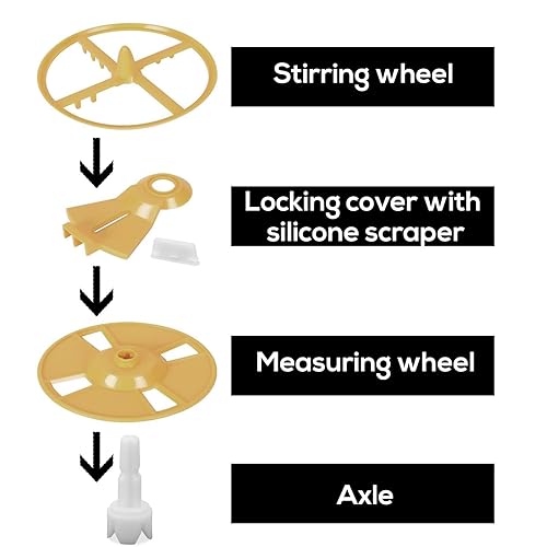 Miniatura 5 de 2 piezas de repuesto compatibles con Baby Brezza FRP0046 Formula Pro Advanced, eje vástago