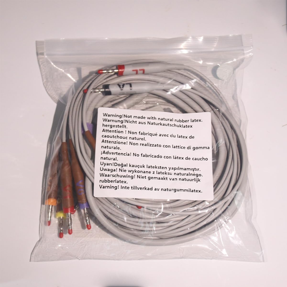 Kompatibles ECG/EKG-Kabel für Schiller AT1, AT2, AT2 Licht, AT2 Plus, AT4 10 Leitungen Drähte 9.8 ft IEC Banana 4.0mm FDA/CE Genehmigt SK1222B