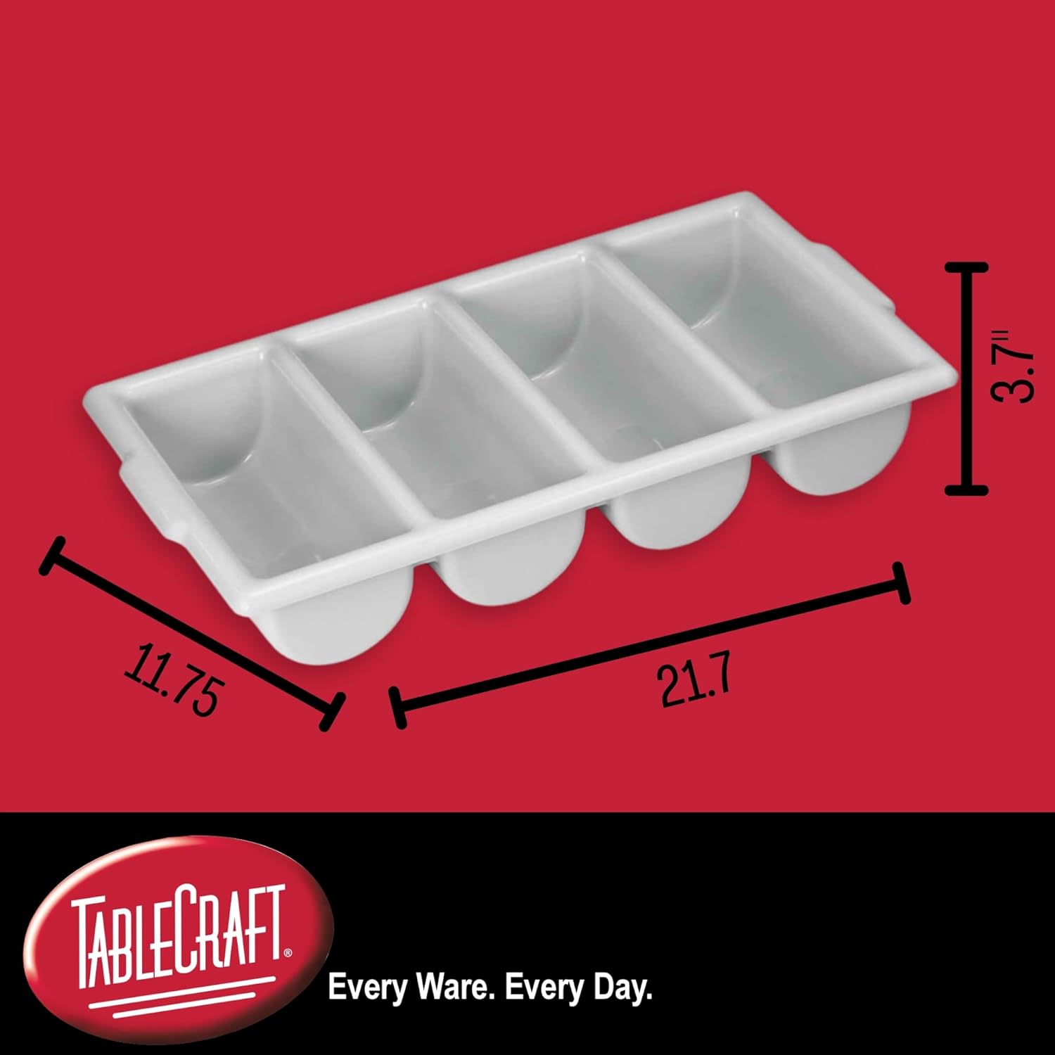 Tablecraft 4 Compartment Flatware Holder