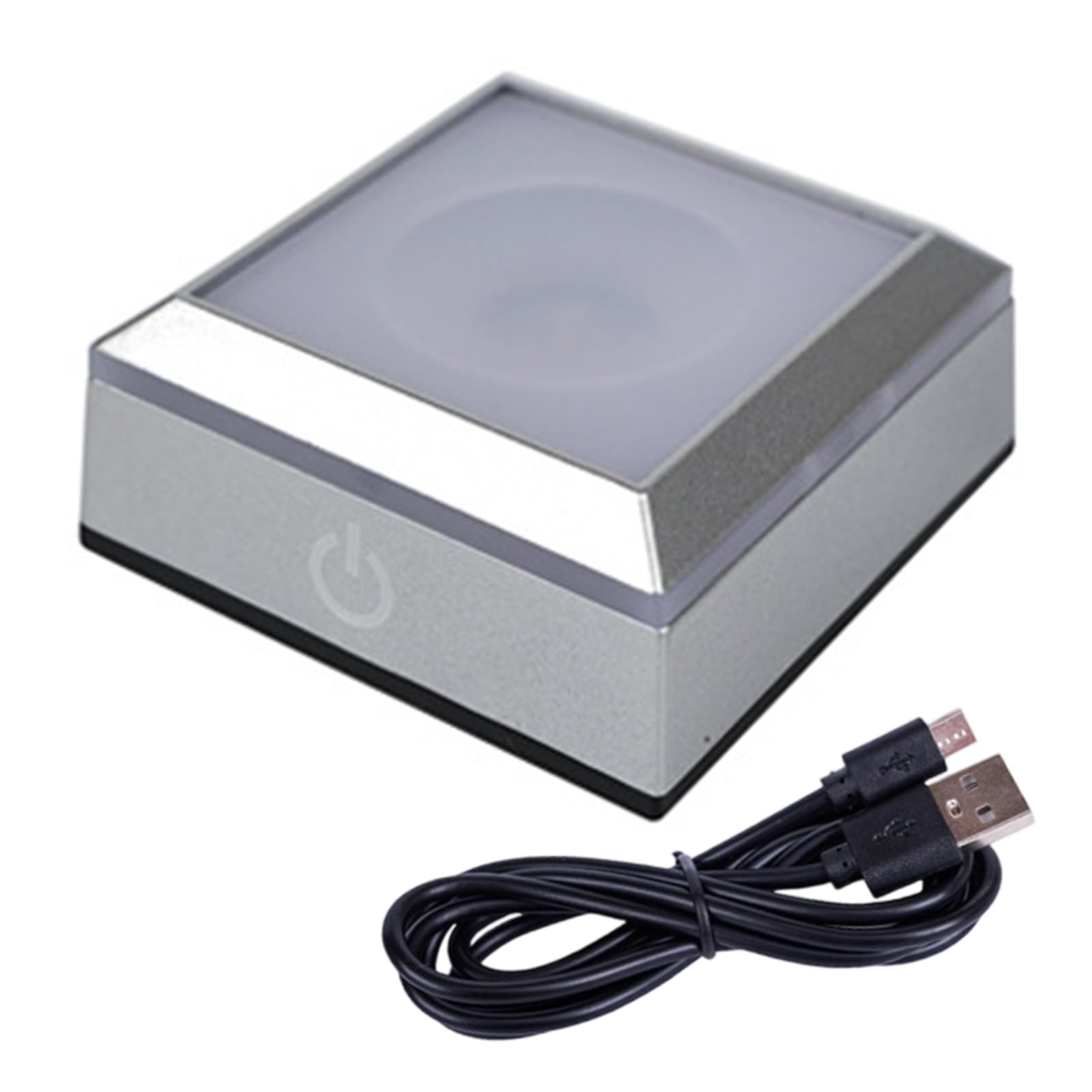 Safe Low Temperature Touch Sensitive Crystals Atmospheres Lamp Base with LED for Ambiances in Museums and Households Lamp