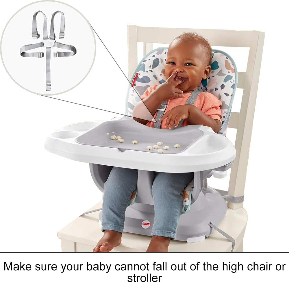 harnais de sécurité 5 points – pour chaise haute et poussette, harnais enfant universel réglable, ceinture de remplacement, boucle solide, léger, portable, facile à installer