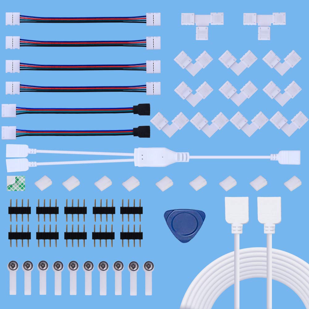 Buy LED Strip Connector Kit, Light Strips Solderless Connectors for