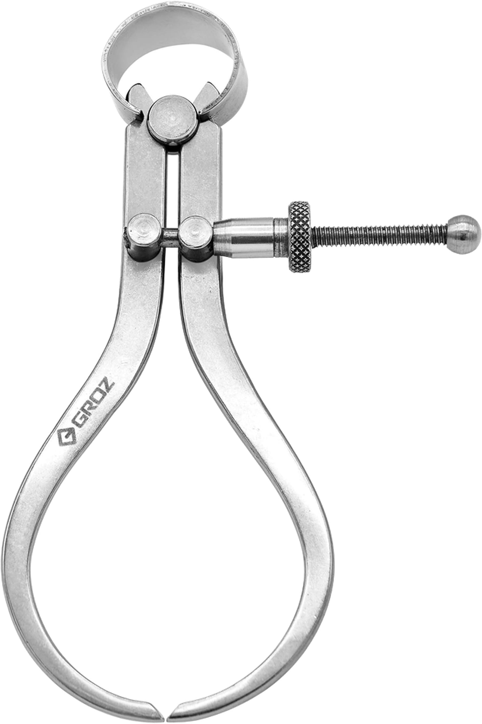 01411 4" Spring Outside Caliper, Matte Finish, with Solid Nut