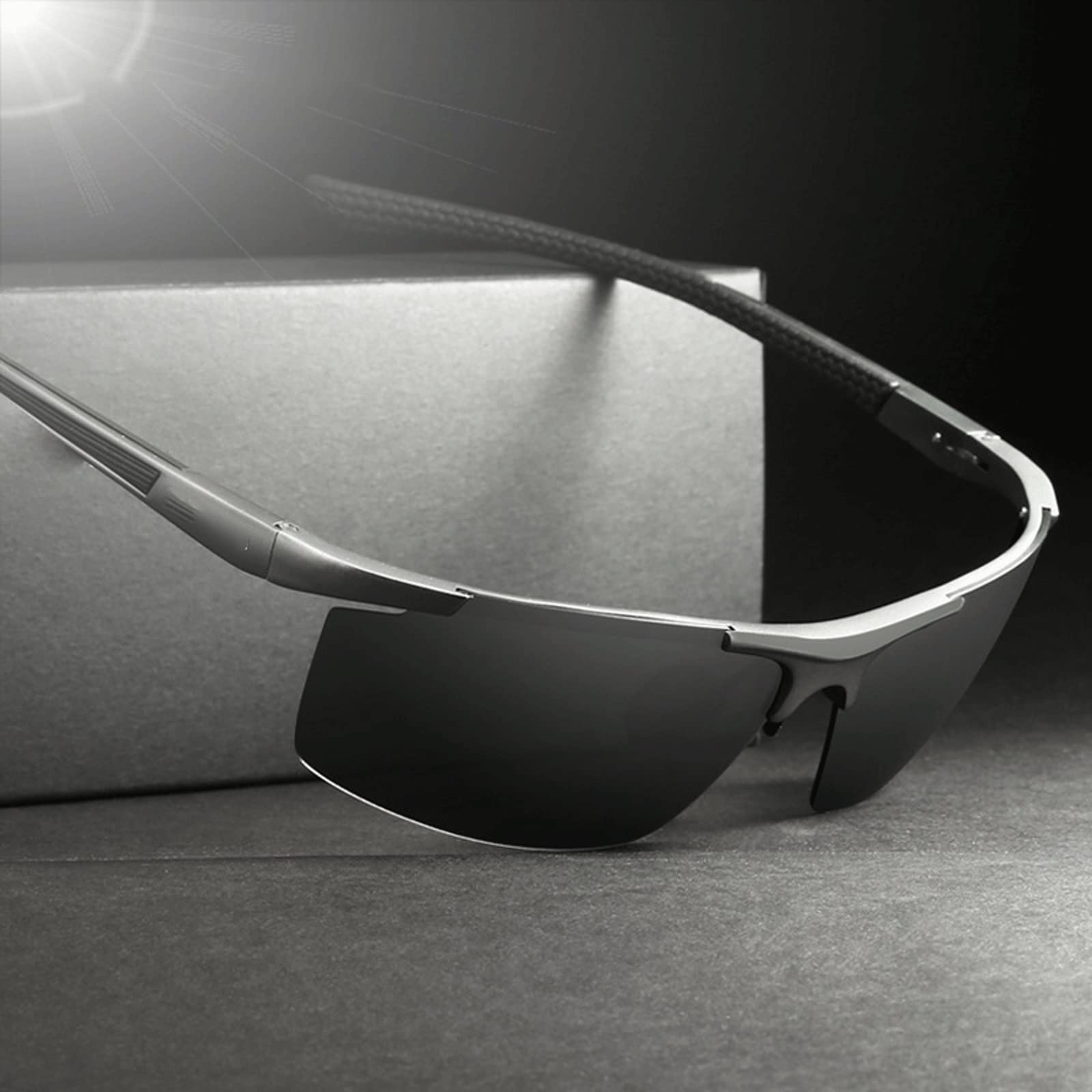 Farbtöne für Männer, Aluminium -Magnesium -Sonnenbrillen polarisierte beschichtete Spiegel Sonnenbrille Outdoor Herrengläser Accessoires
