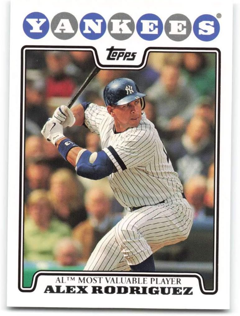 2008 Topps #256 Alex Rodriguez MVP NM-MT New York Yankees Baseball
