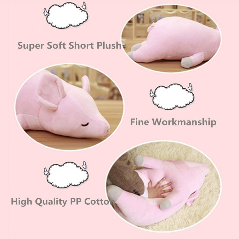 Stuffed Plush Pig Animal Toy 20 Inches Pink Piggy Animal Stuffed Plushies Super Soft Cute Cuddly Pillow Cushion Stuff Dolls Gifts for Children Kids Boys Girls Room Decor Bed Nursery, 20Inches - Image 7