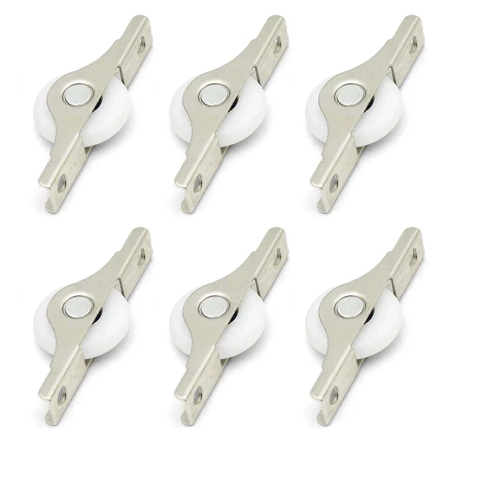 Oumifand 6Pcs 4/ Kitchen Wardrobe Sliding Door Roller Cabinet Casement Pulley Nylon Wheel Window Furniture Hardware(6Pcs)
