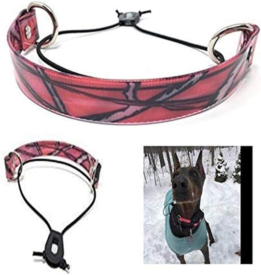 Sparky Pet Co 1" Pink/Black Camo Biothane E Collar Easy Fit Surefit Receiver Replacement Electronic Strap, Pink/Black Camo Biothane Strap