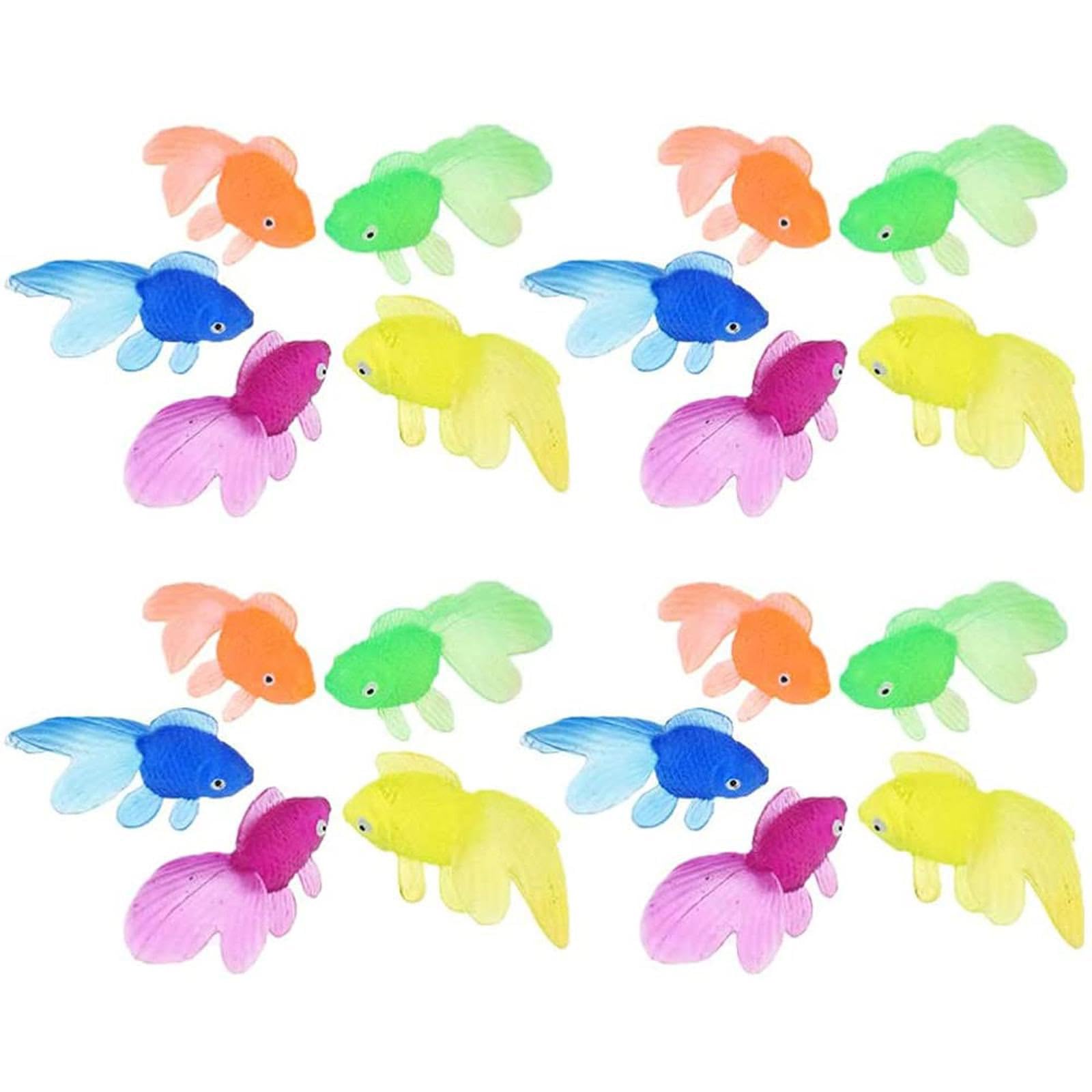 Amazon | 金魚 縁日すくい やわらか ミニ金魚 人工金魚 金魚すくい