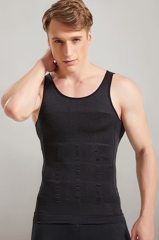 Tummy Tucker Abs Slimming Body Shaper Thermal Compression Belly Buster Tummy Control Undershirts for Boys and Men