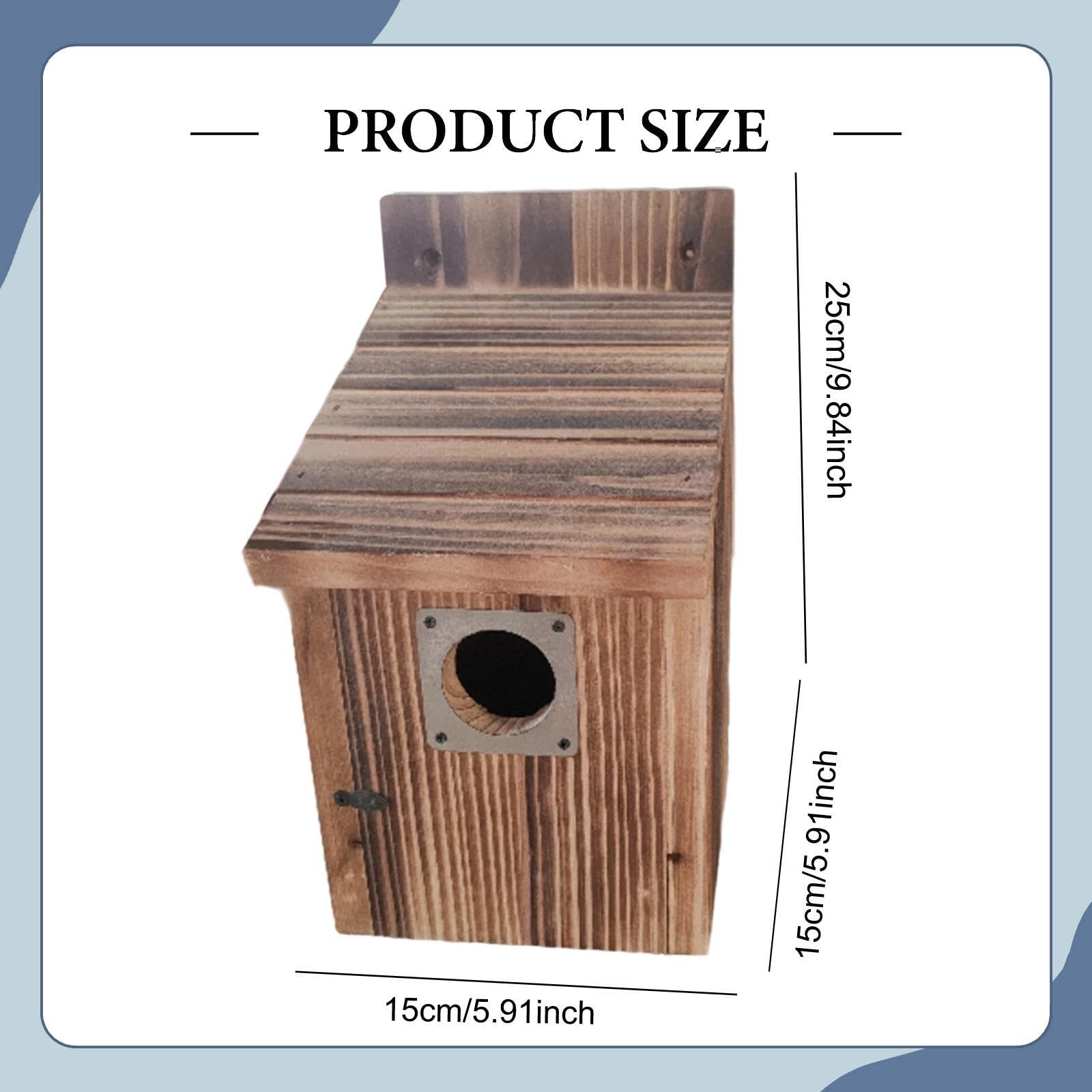 F Fityle para Pájaros Hecha de, Caseta para Pájaros, Fácil de Limpiar, Resistente a La Intemperie, para Colgar, Casa para Pájaros, Caja Nido para Patio