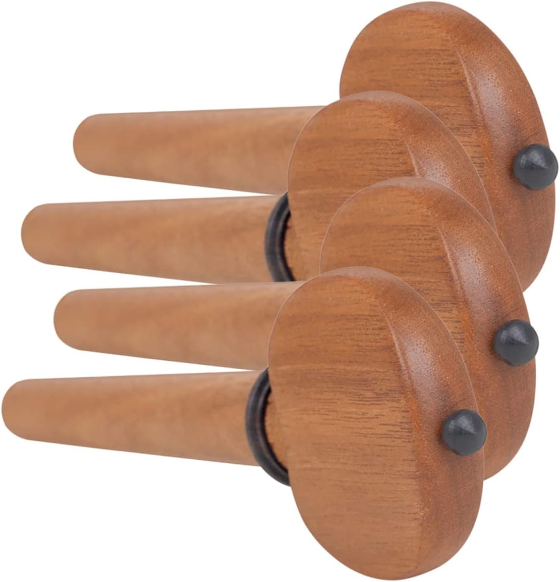 4pcs Tuning Pegs Solid Smooth Finish for Easy Adjustments Replacement Parts for String Instruments and Accessories