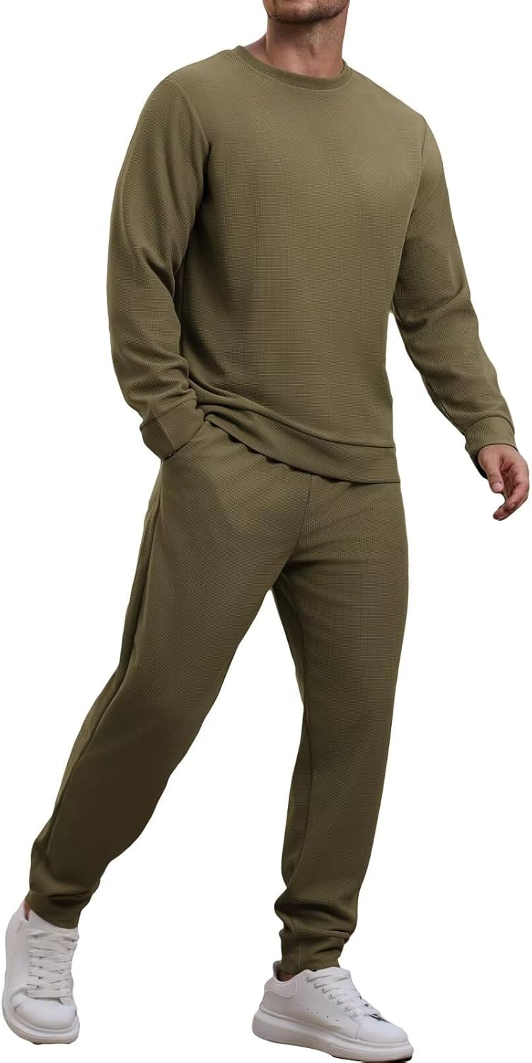 Epoleatries Mens Tracksuit 2 Piece Sweatsuits Sets Long Sleeve Pullover Sweatshirt and Pants Set Casual Jogging Outfits