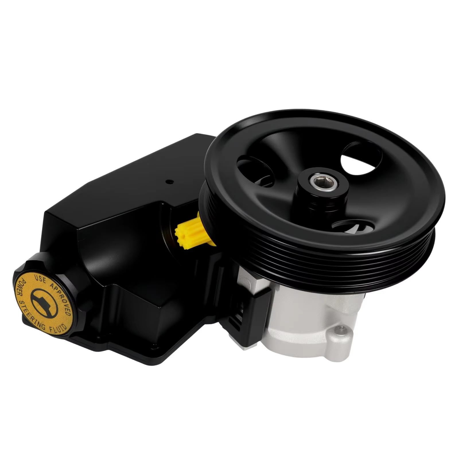 Rufutle Power Steering Pump for Jeep Cherokee XJ Wrangler TJ L6 4.0L 1997-2001, Power Steering Pump with Pulley Reservoir 20-38771/52087871/52087871AB/2038771