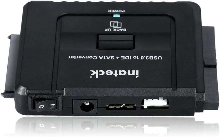 Inateck UA2001 adapter with power switch and USB port